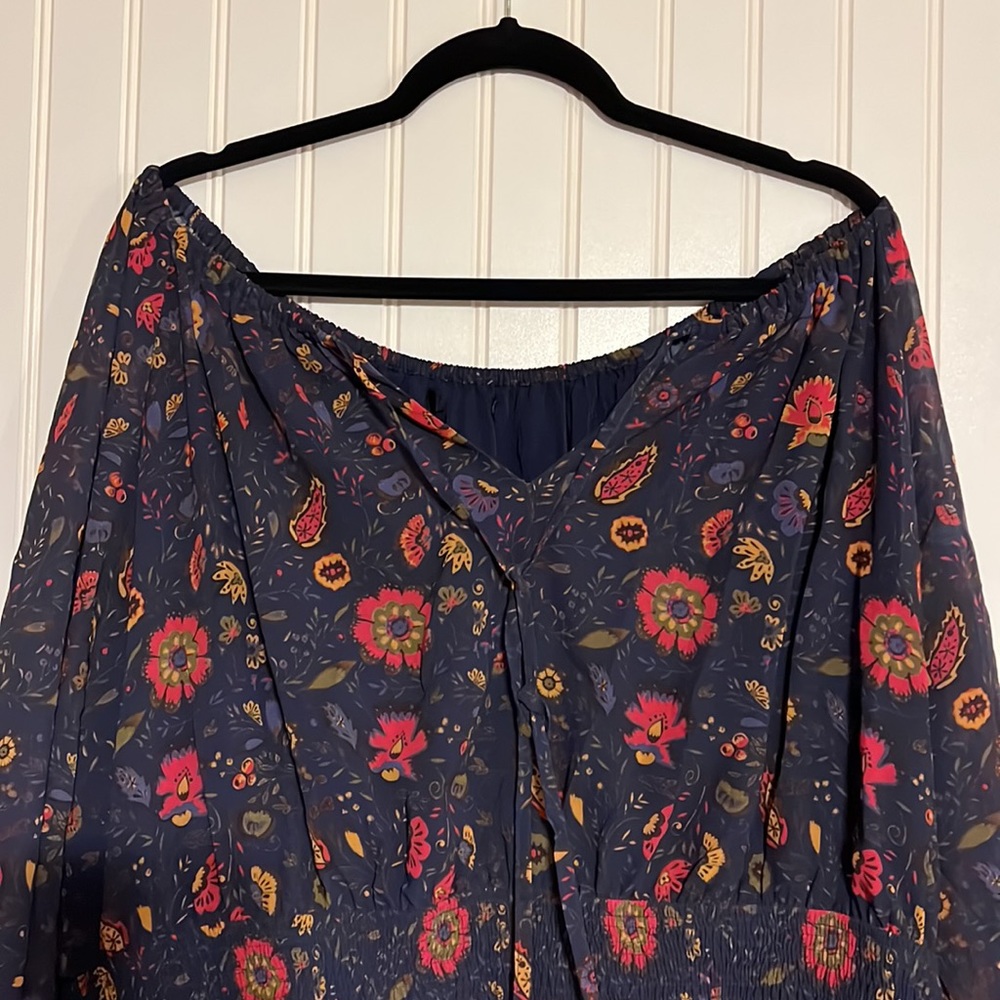 Floral Print Women's Dress - Picture 3 of 8